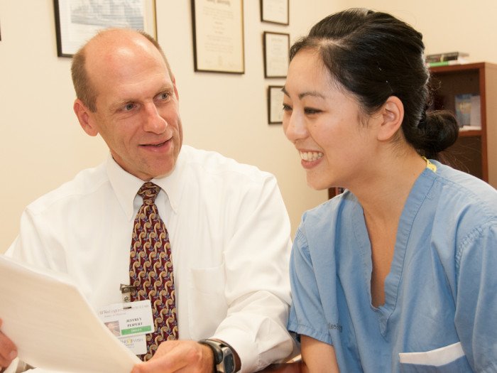 Jeffrey Peipert, MD, PhD and resident