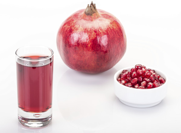 Pomegranate juice and seeds