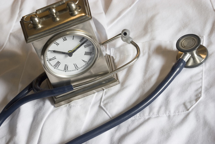 Stethoscope and Clock