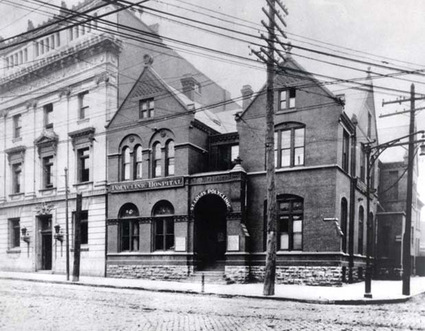 Missouri Medical College and Washington University Hospital, Jefferson and Lucas Avenue Buildings. Photo: Bernard Becker Medical Library