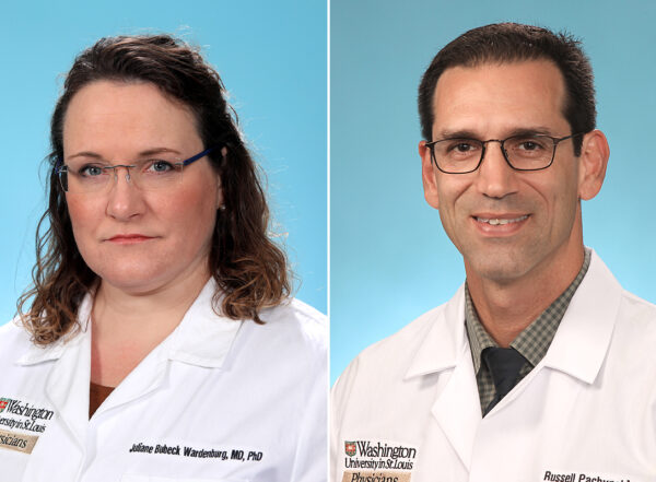 Juliane Bubeck Wardenburg, MD, PhD (left), and Russell Pachynski, MD