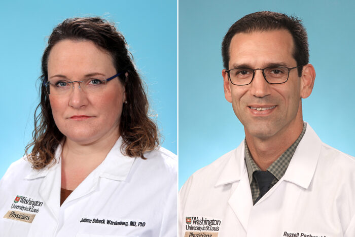 Juliane Bubeck Wardenburg, MD, PhD (left), and Russell Pachynski, MD