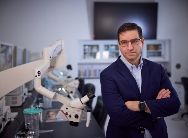 researcher in the lab