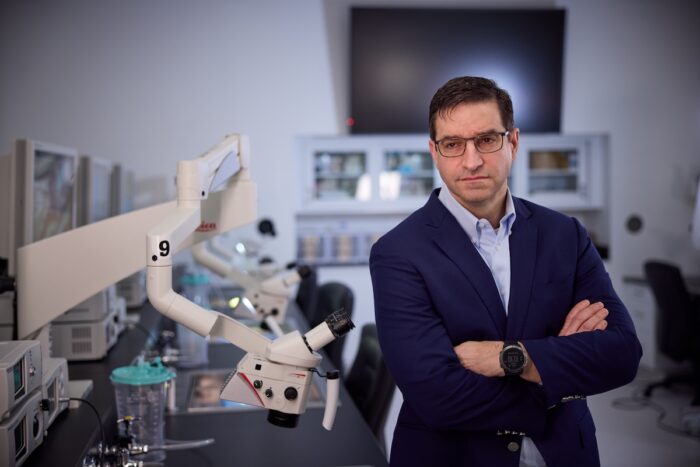 researcher in the lab