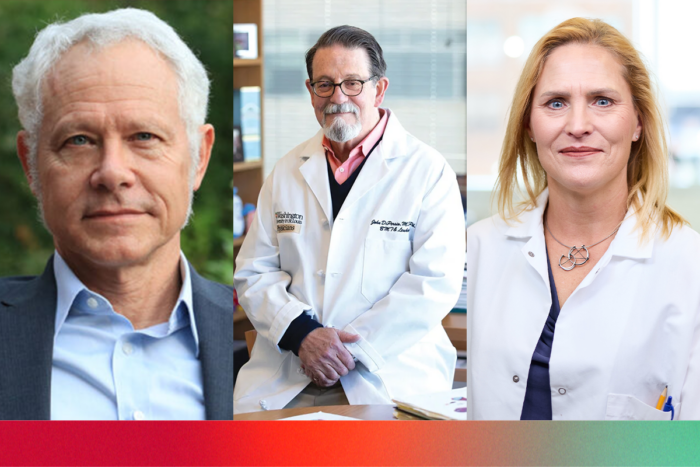 headshots of three researchers