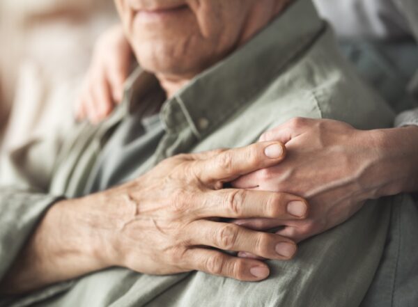 image of comforting hands