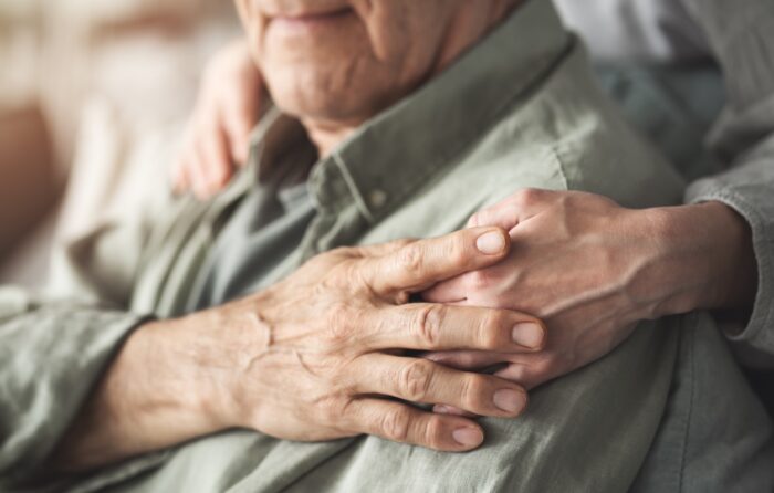 image of comforting hands